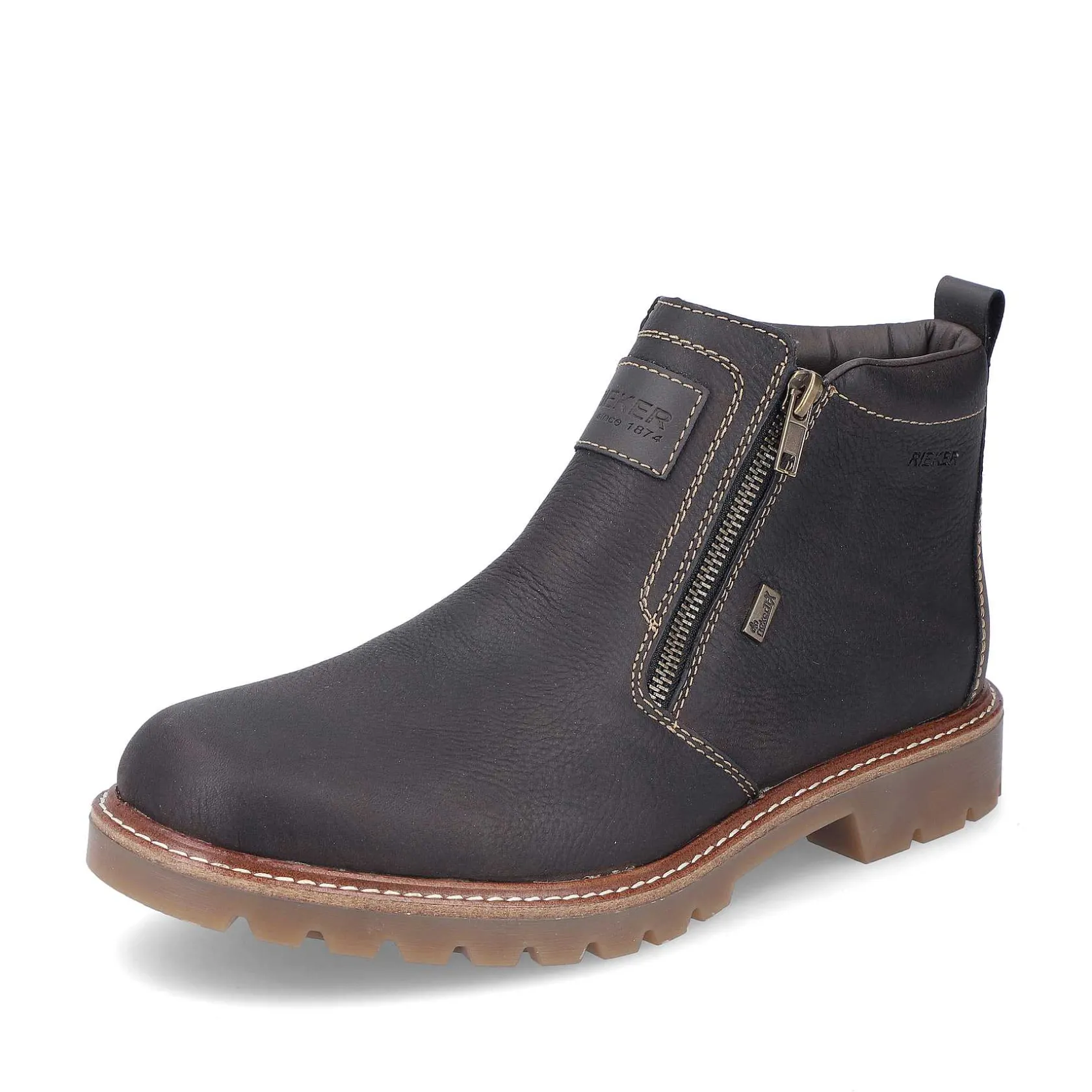 Rieker Boots-Men'S Short Boots Black Brown