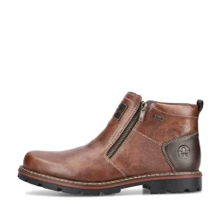 Rieker Boots-Men'S Short Boots Coffee Brown