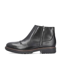Rieker Boots-Men'S Short Boots Glossy Black