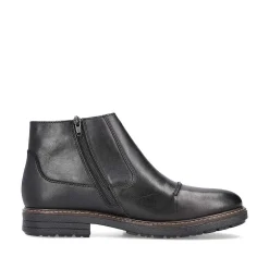 Rieker Boots-Men'S Short Boots Glossy Black