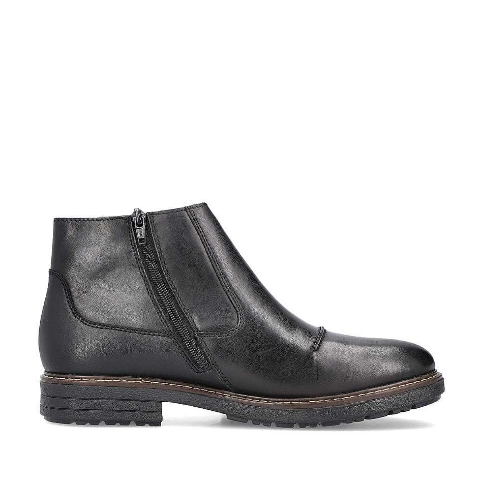 Rieker Boots-Men'S Short Boots Glossy Black