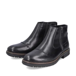 Rieker Boots-Men'S Short Boots Glossy Black