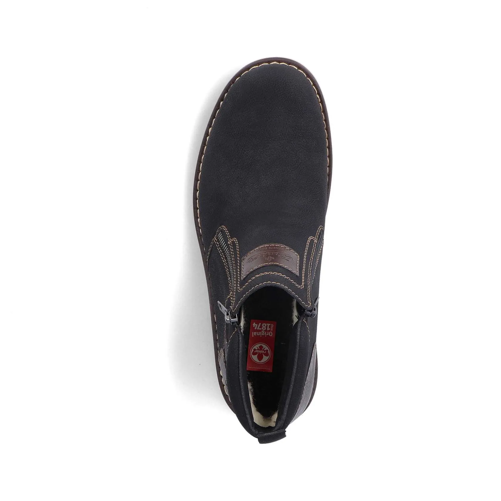 Rieker Boots-Men'S Short Boots Graphite Black