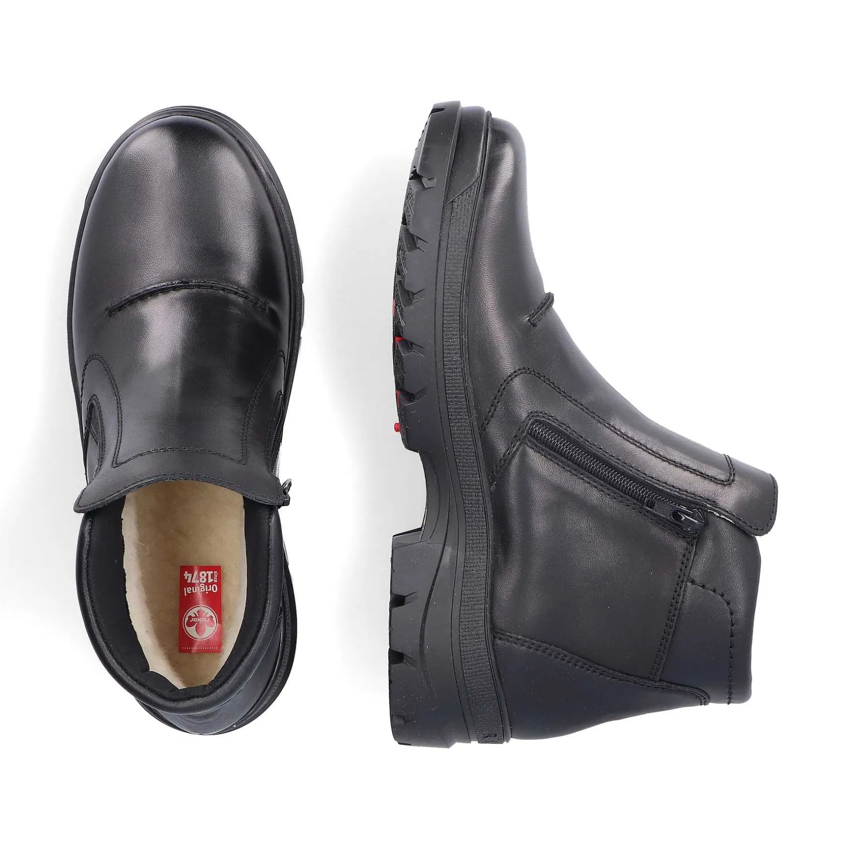 Rieker Boots-Men'S Short Boots Graphite Black