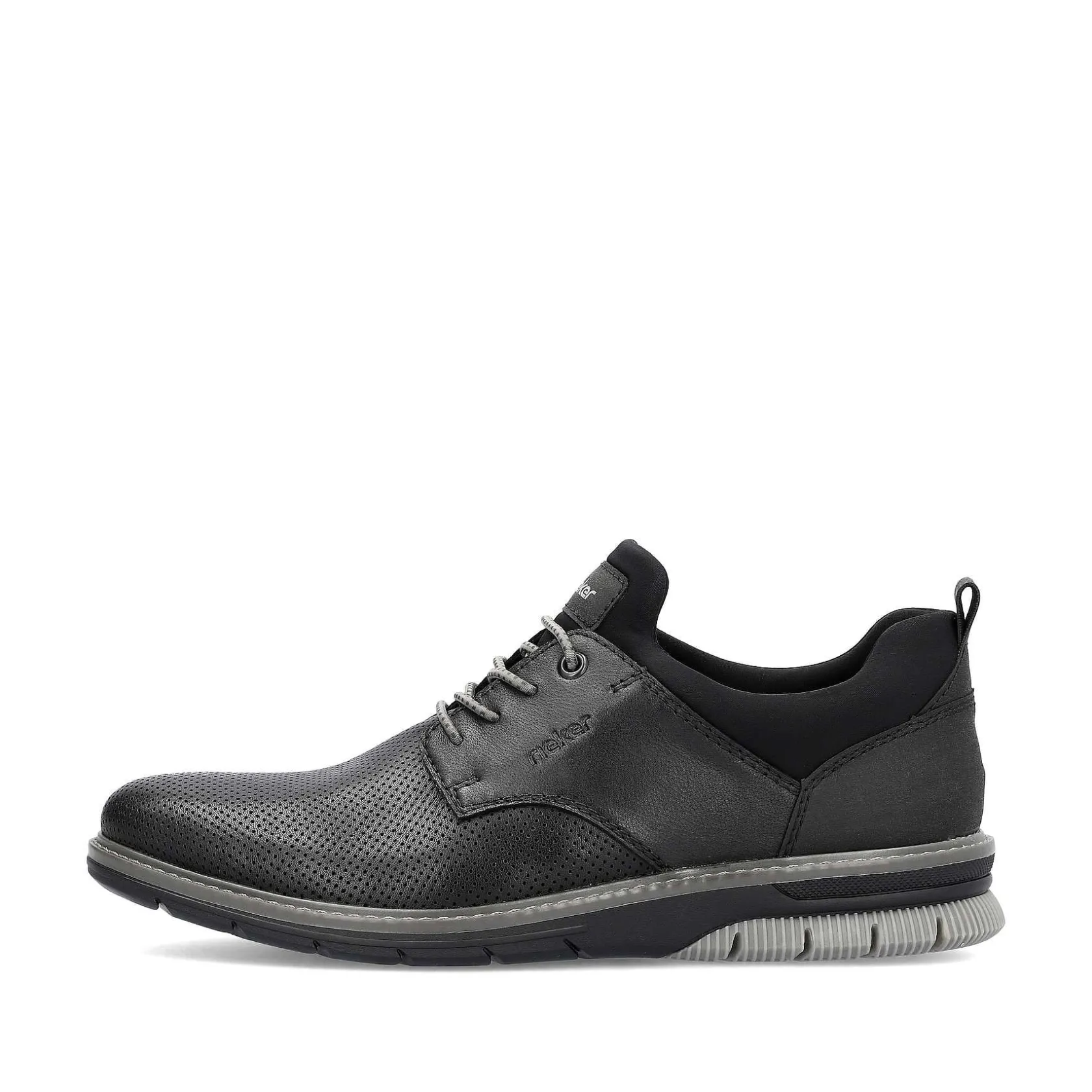Rieker Business Shoes-Men'S Slippers Asphalt Black