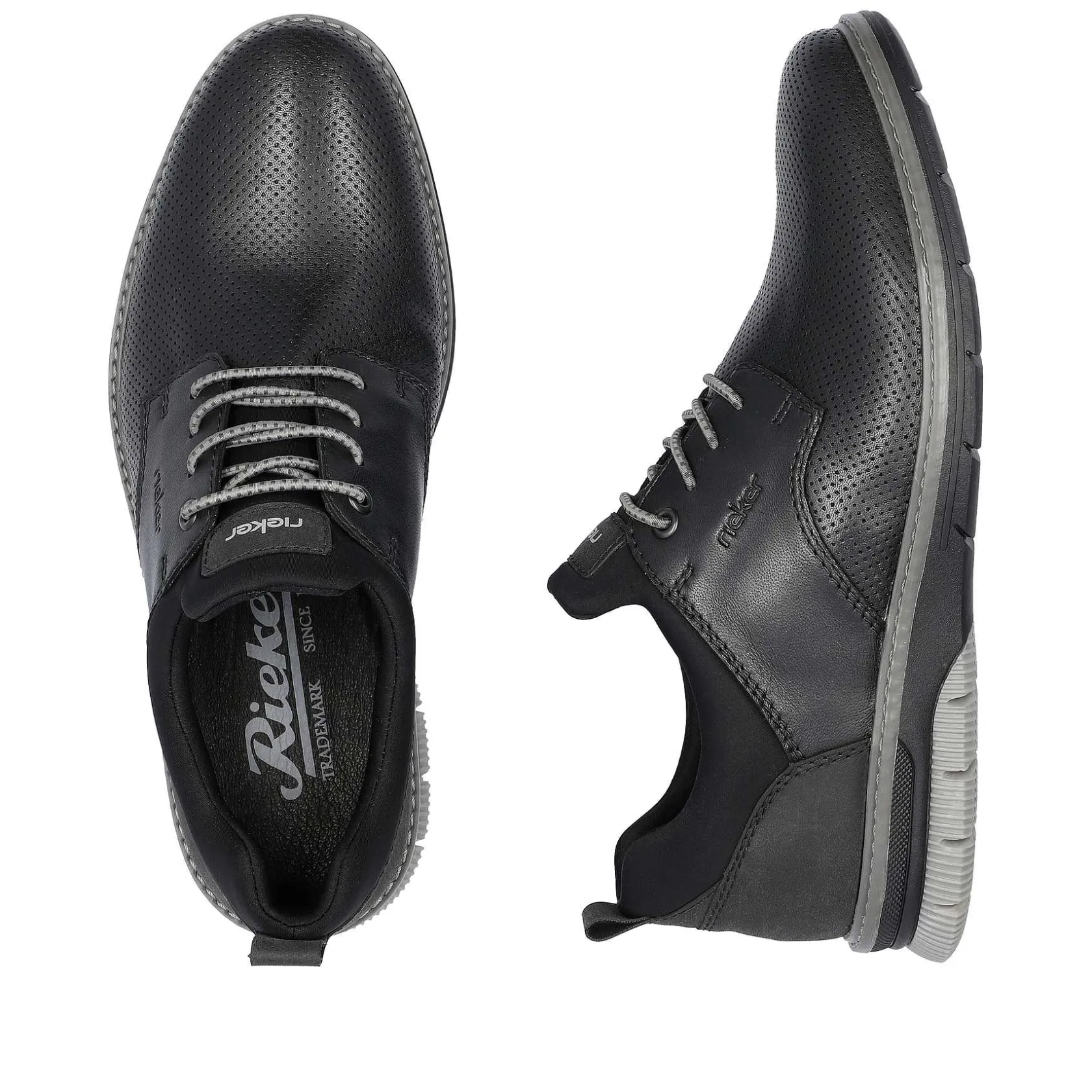 Rieker Business Shoes-Men'S Slippers Asphalt Black