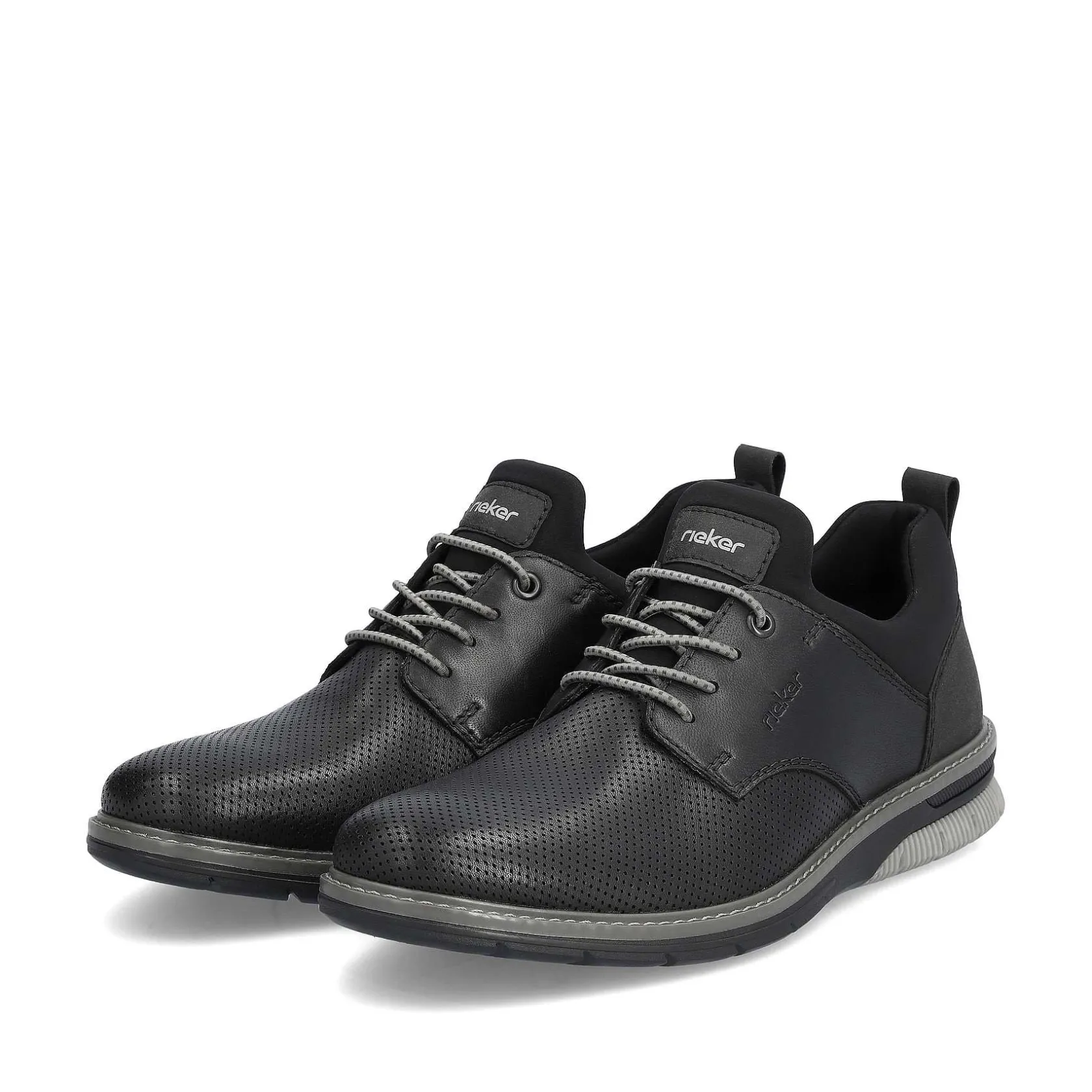 Rieker Business Shoes-Men'S Slippers Asphalt Black