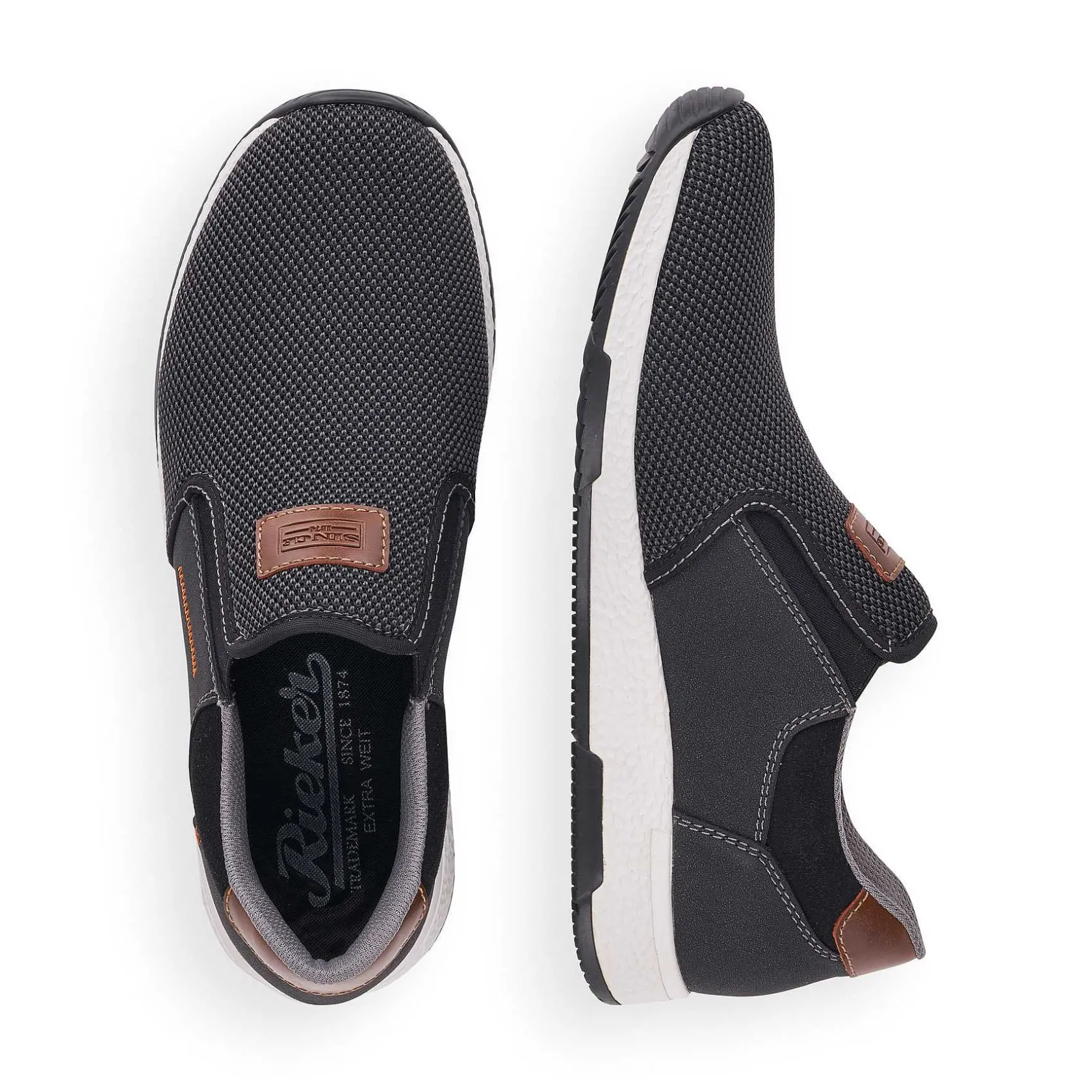 Rieker Low Shoes & Slippers-Men'S Slippers Asphalt Black