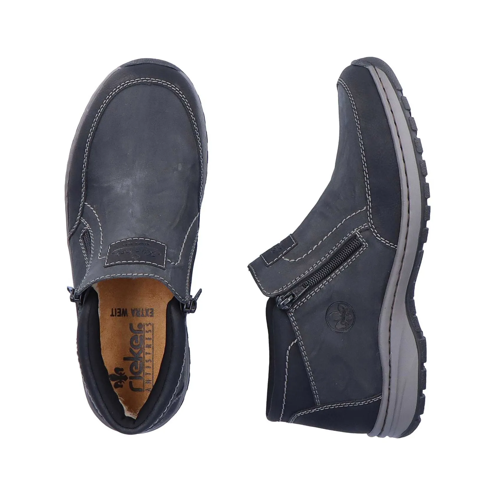 Rieker Low Shoes & Slippers-Men'S Slippers Asphalt Gray