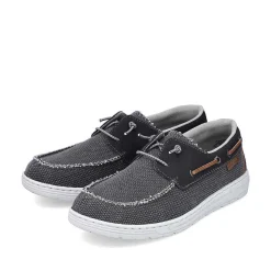 Rieker Summer Shoes-Men'S Slippers Asphalt Black