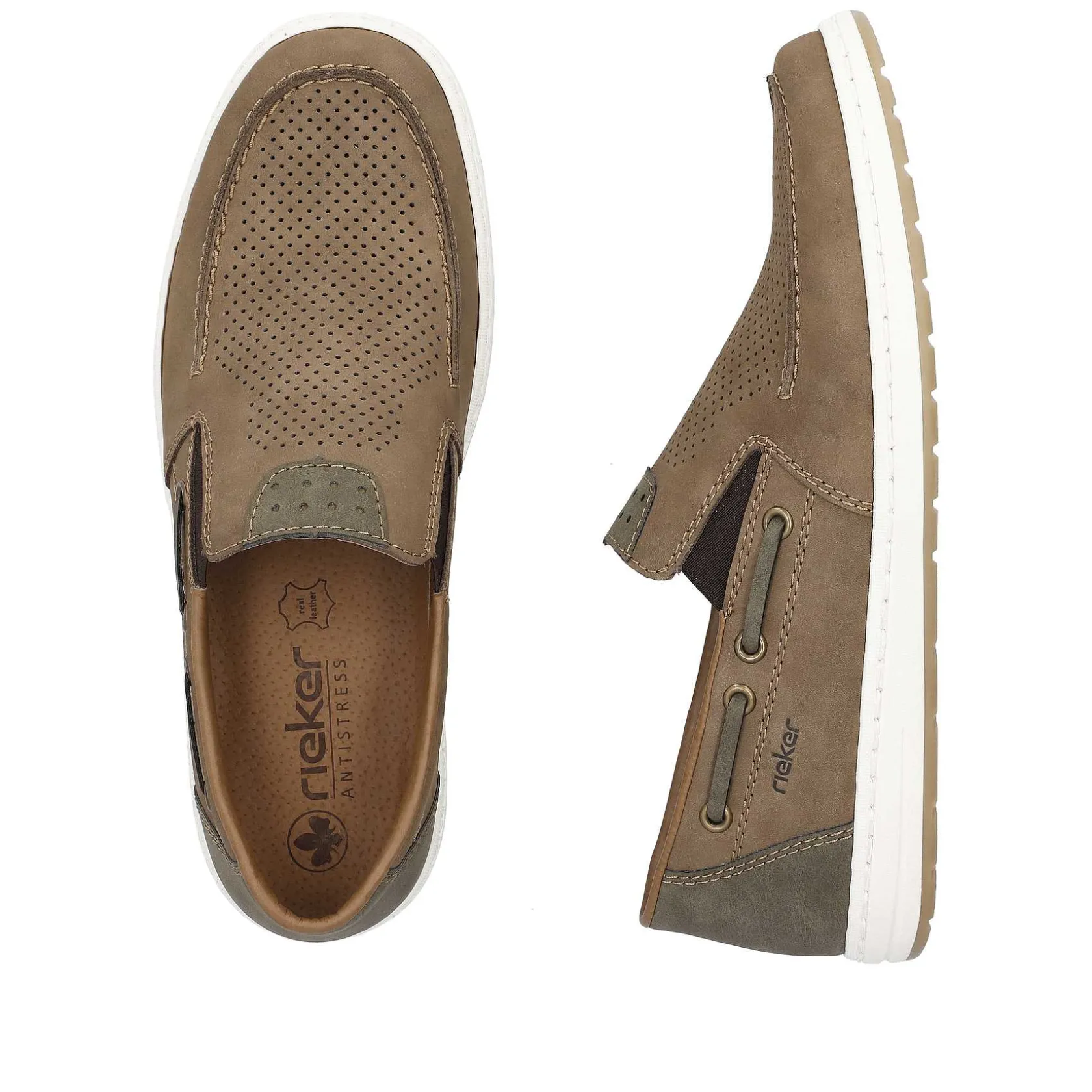 Rieker Low Shoes & Slippers-Men'S Slippers Brown Gray