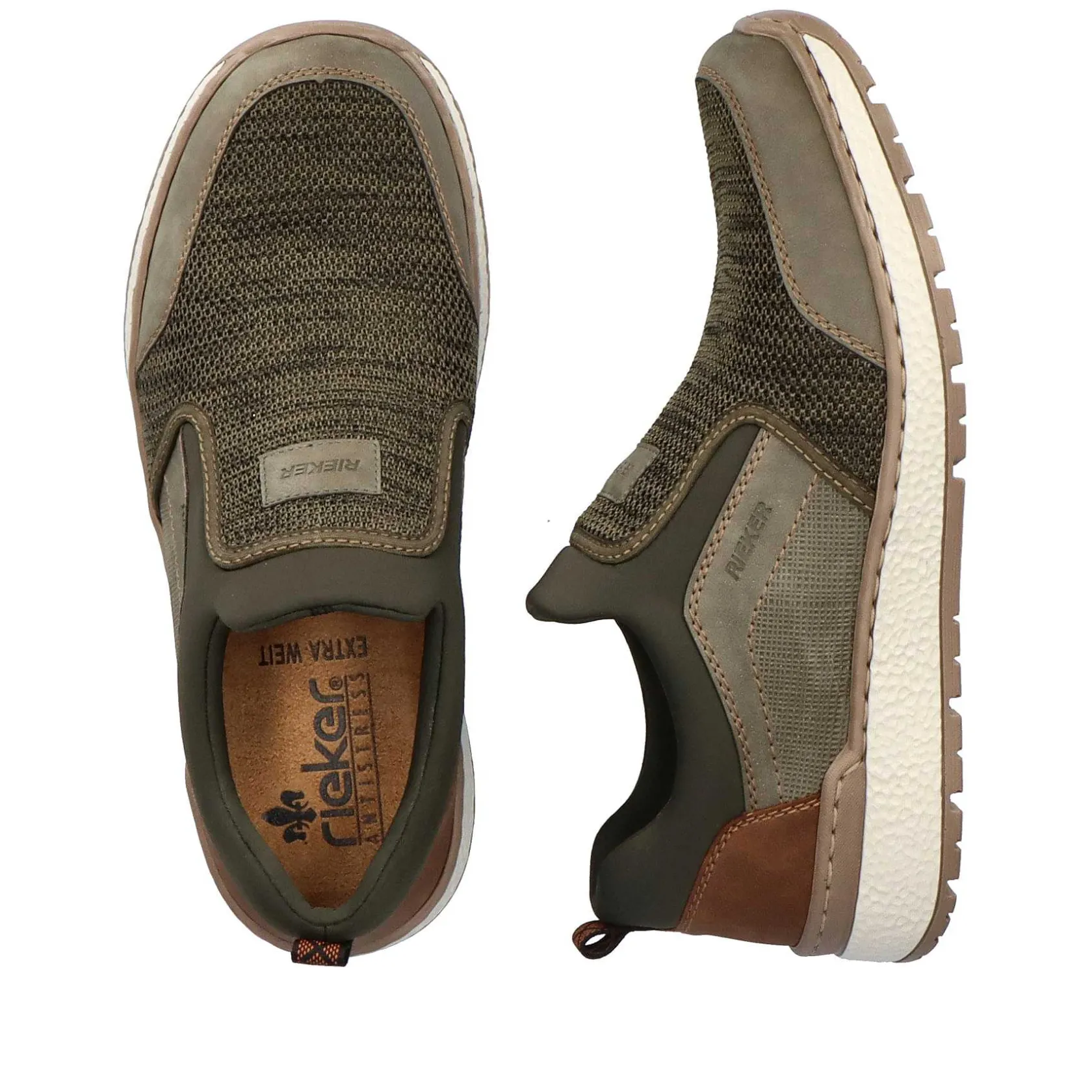 Rieker Low Shoes & Slippers-Men'S Slippers Green Grey