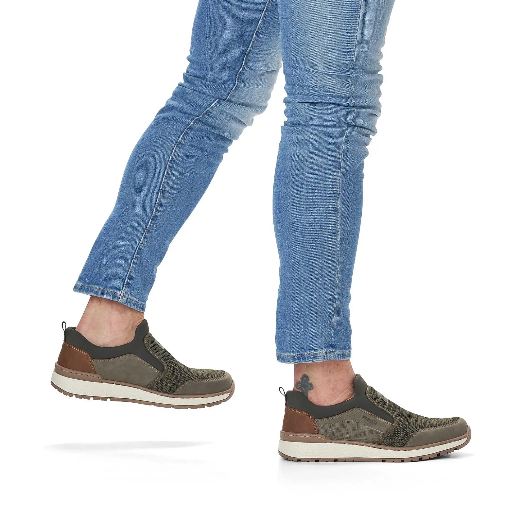 Rieker Low Shoes & Slippers-Men'S Slippers Green Grey