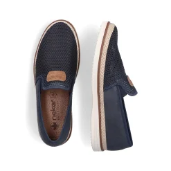 Rieker Summer Shoes-Men'S Slippers Navy Blue