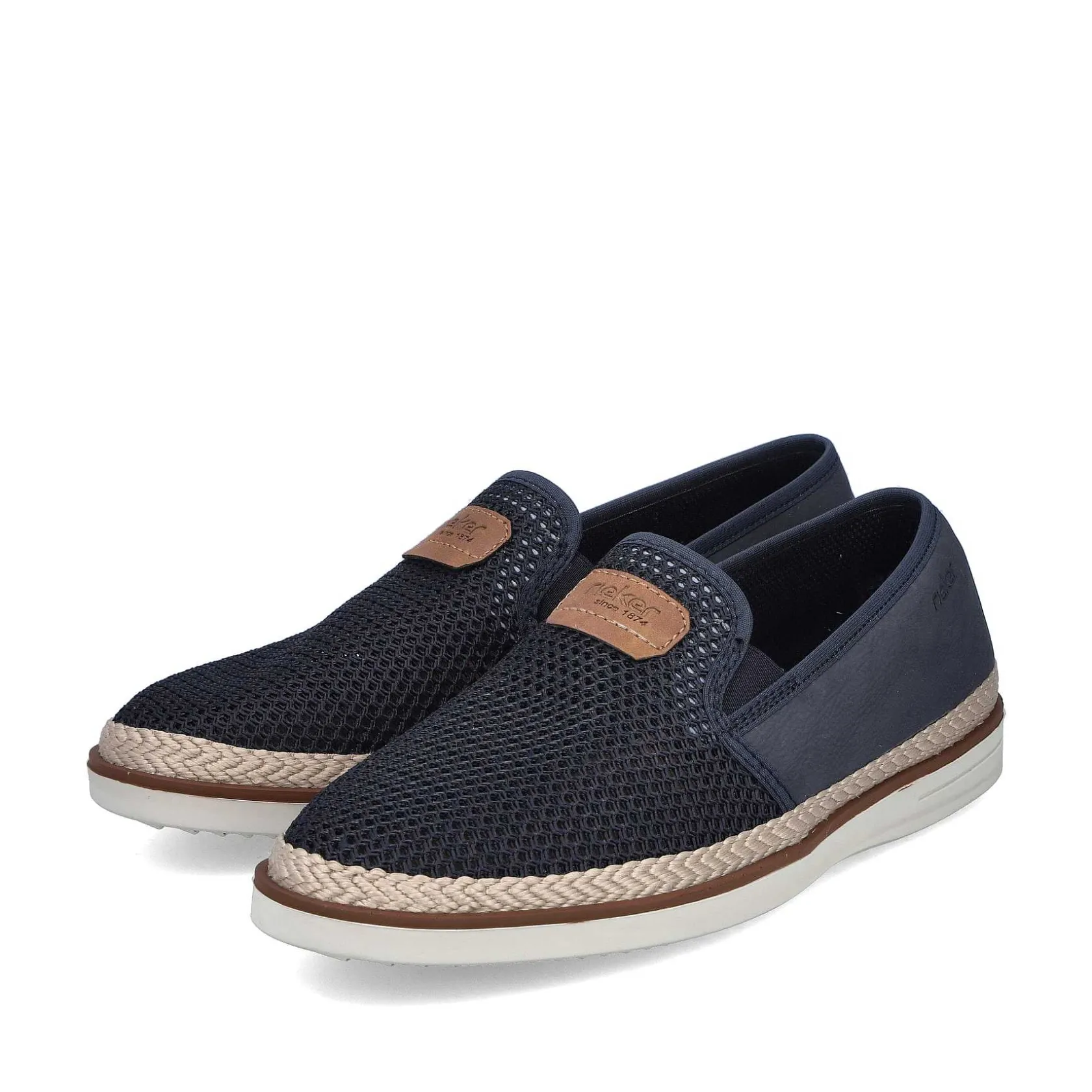 Rieker Summer Shoes-Men'S Slippers Navy Blue
