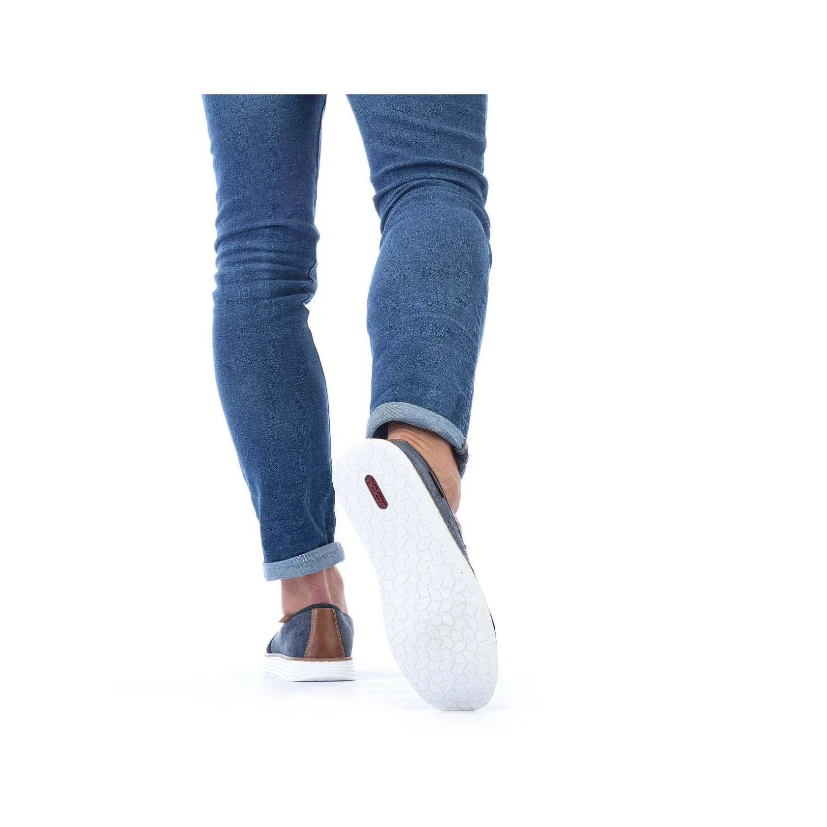 Rieker Summer Shoes-Men'S Slippers Navy Blue