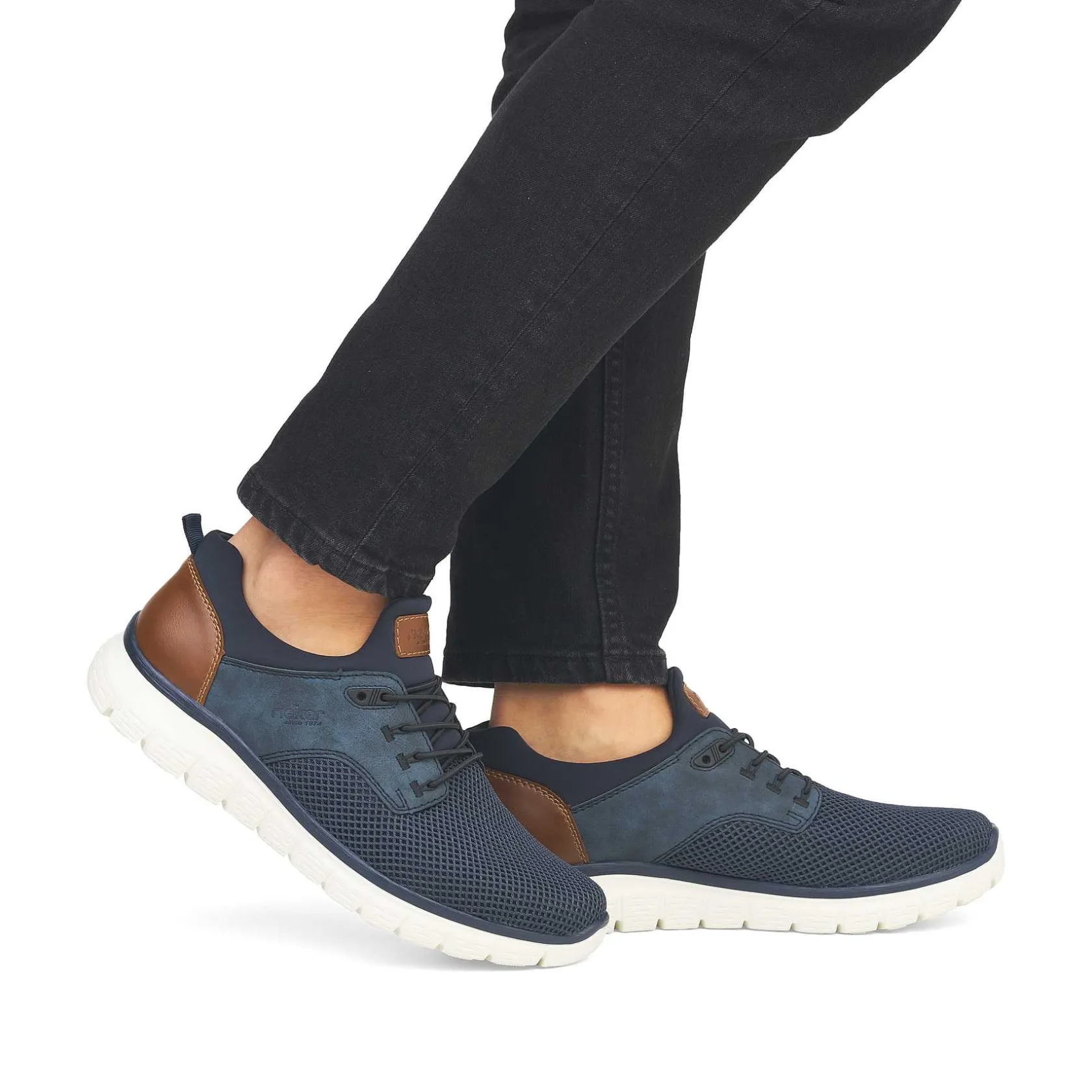 Rieker Sporty Styles-Men'S Slippers Navy Blue
