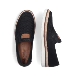 Rieker Summer Shoes-Men'S Slippers Night Black