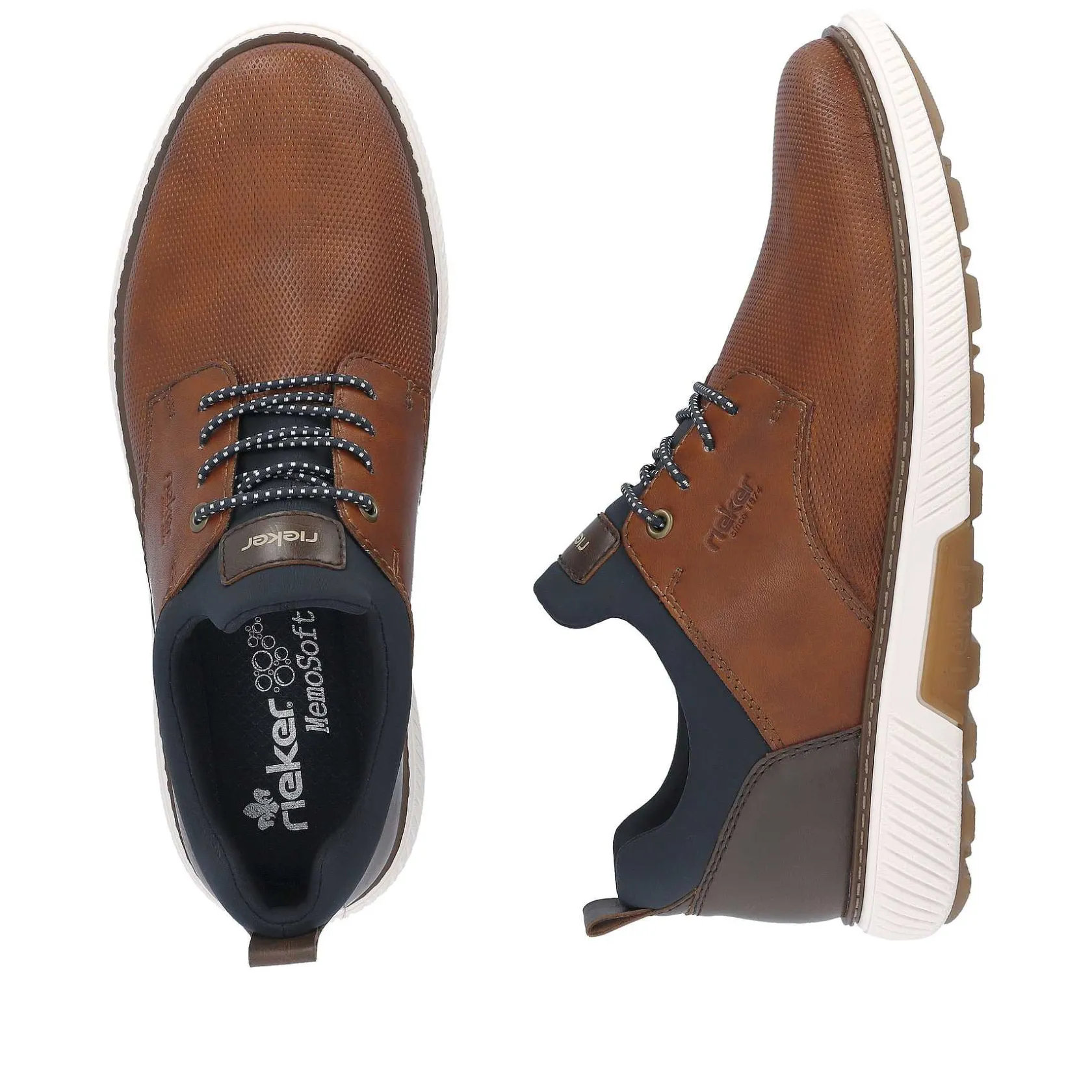 Rieker Low Shoes & Slippers-Men'S Slippers Nut Brown-Navy Blue