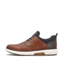 Rieker Low Shoes & Slippers-Men'S Slippers Nut Brown-Navy Blue