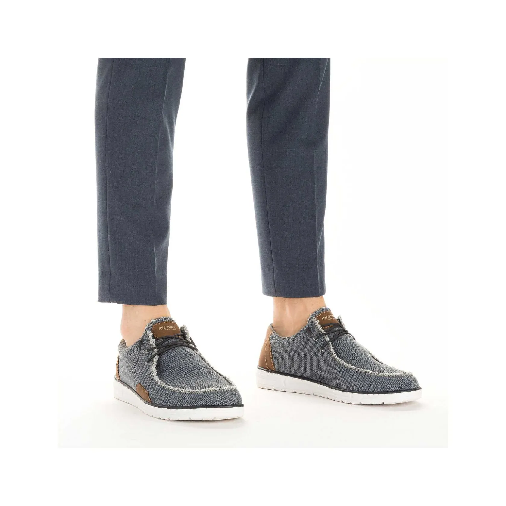 Rieker Summer Shoes-Men'S Slippers Sky Blue
