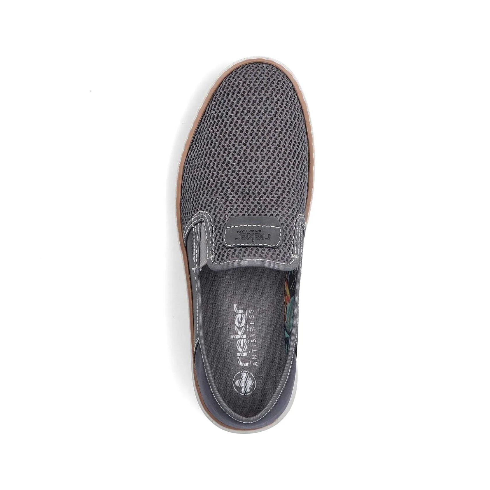 Rieker Summer Shoes-Men'S Slippers Stone Grey