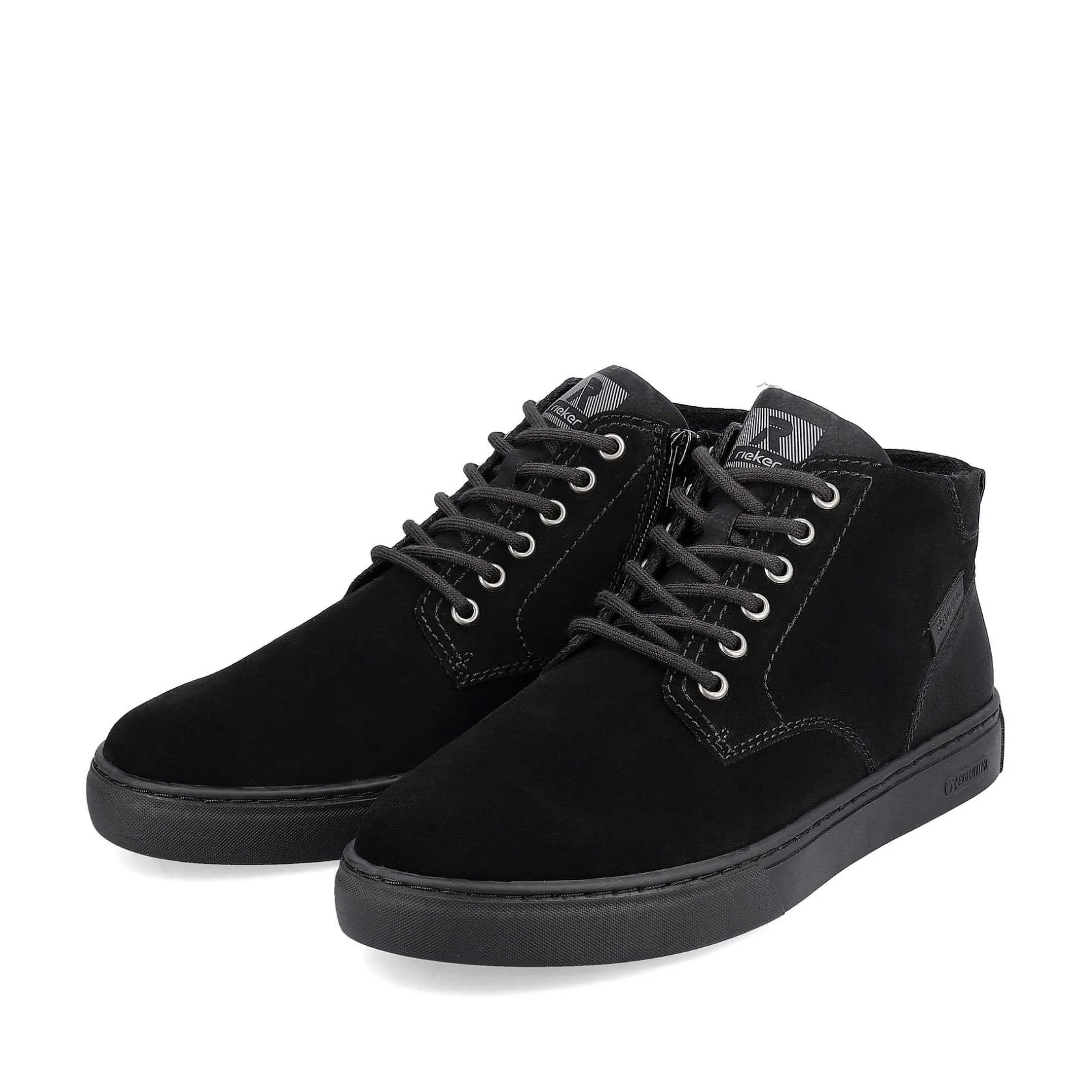 Rieker Sneakers-Men'S Sneaker High Steel Black