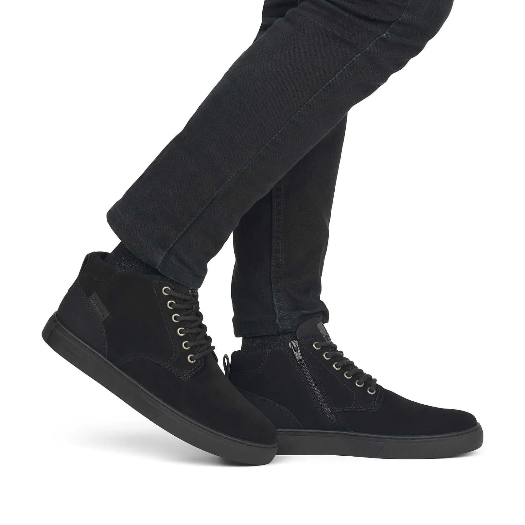 Rieker Sneakers-Men'S Sneaker High Steel Black