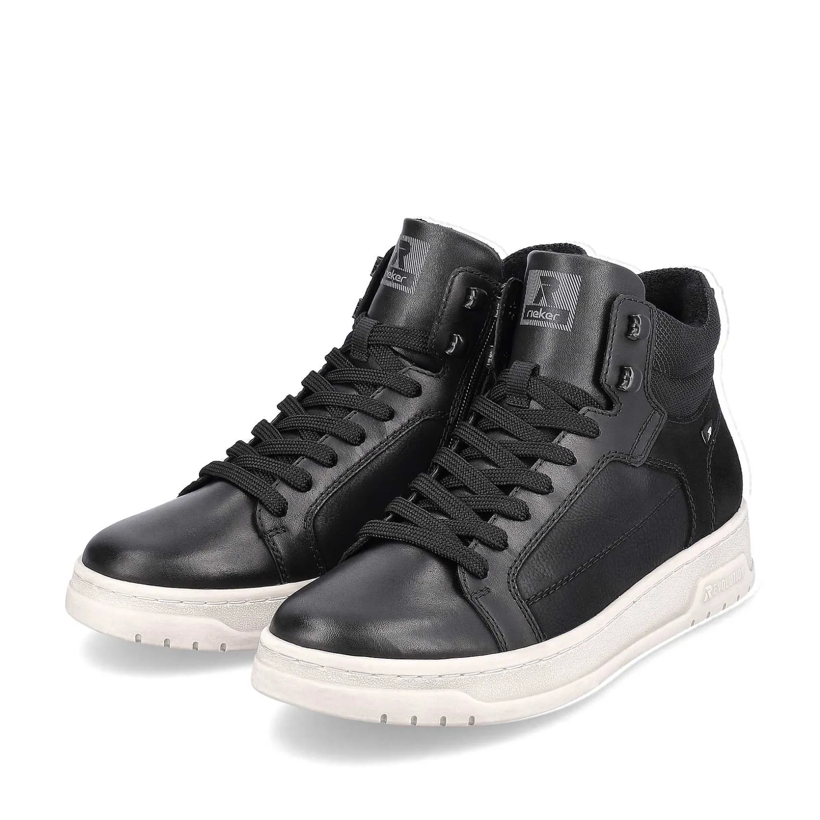 Rieker Sneakers-Men'S Sneaker High Steel Black
