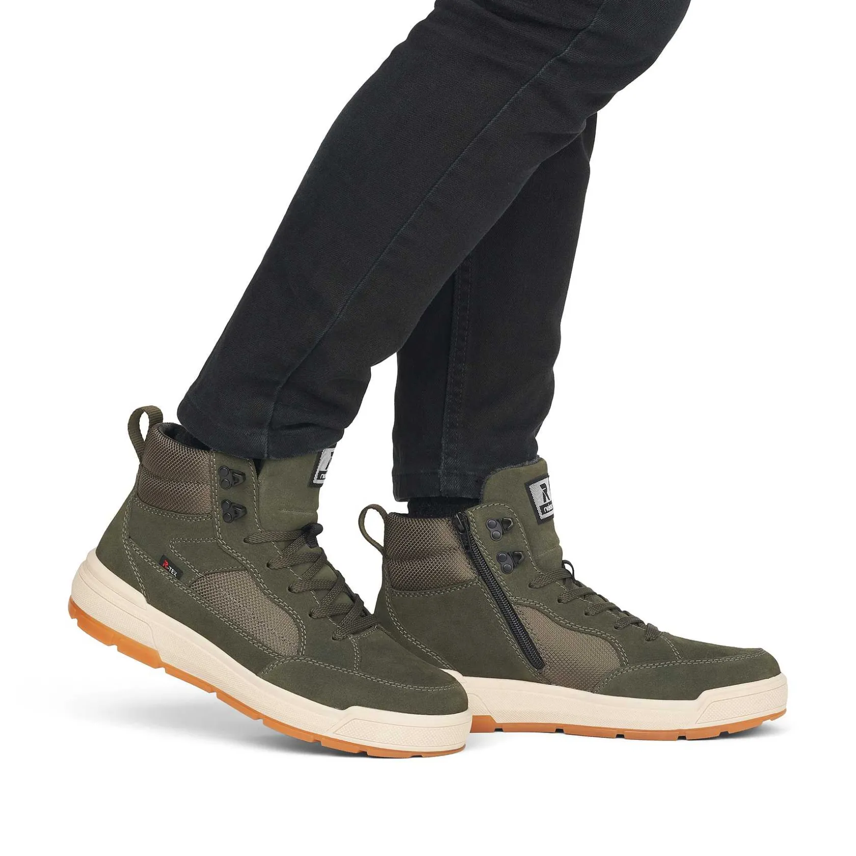 Rieker Sneakers-Men'S Sneaker High Khaki Green