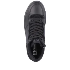 Rieker Sneakers-Men'S Sneaker High Steel Black