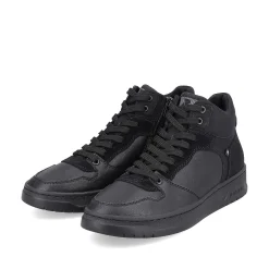 Rieker Sneakers-Men'S Sneaker High Steel Black
