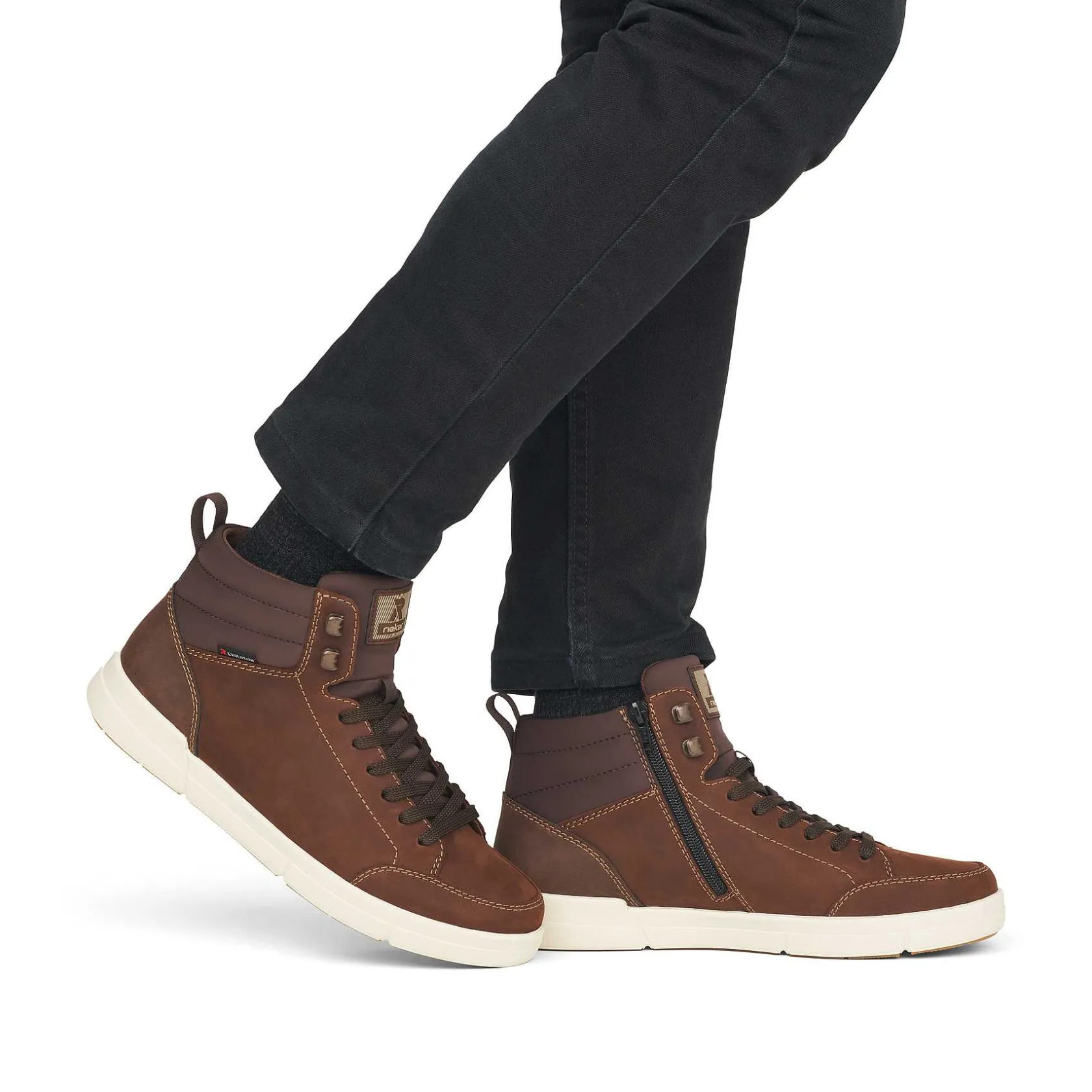 Rieker Sneakers-Men'S Sneaker High Wood Brown