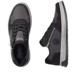 Rieker Sneakers-Men'S Sneaker Low Asphalt Black