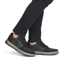 Rieker Sneakers-Men'S Sneaker Low Asphalt Black