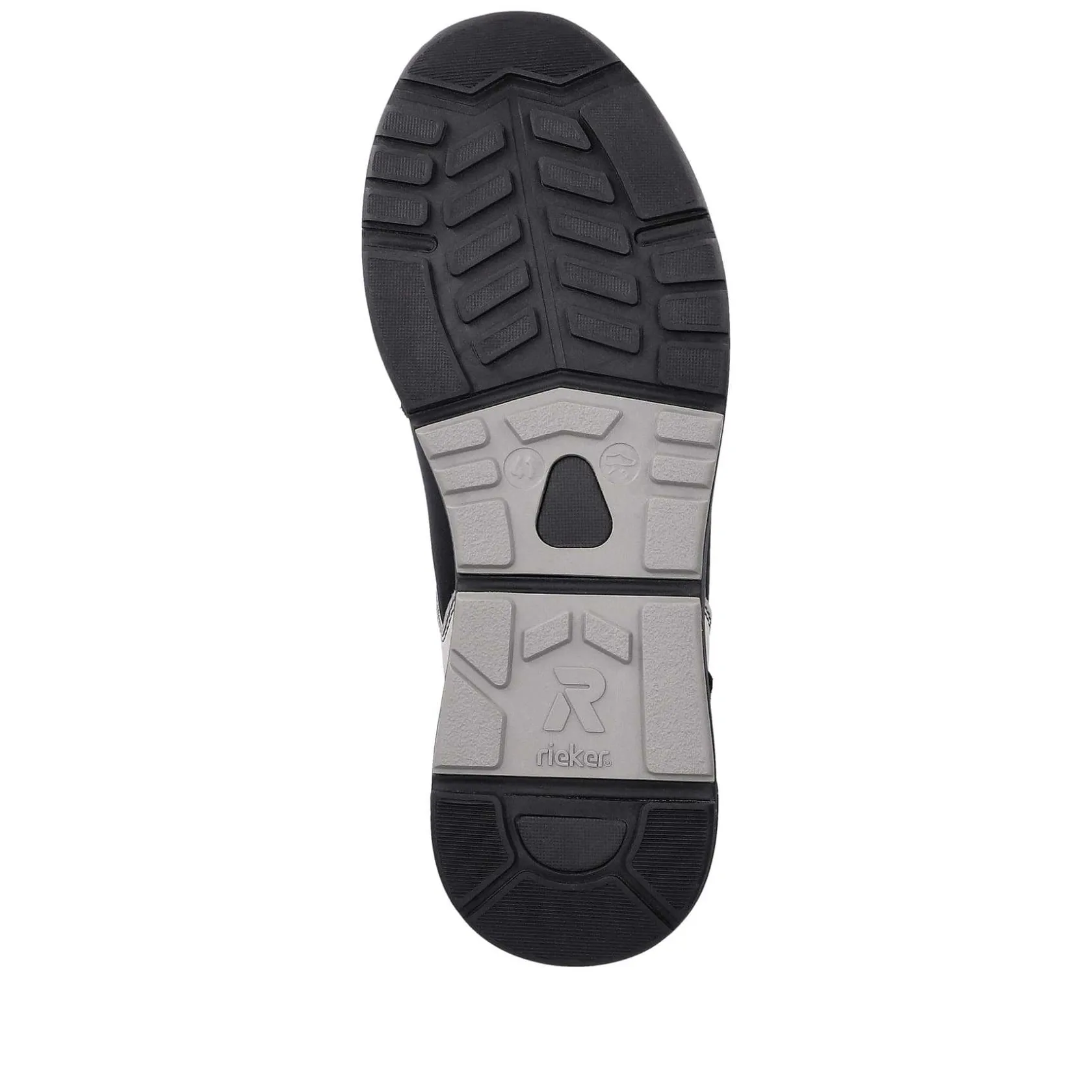 Rieker Sneakers-Men'S Sneaker Low Carbon-Black Silver-Grey