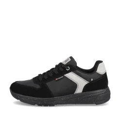 Rieker Sneakers-Men'S Sneaker Low Carbon-Black Silver-Grey