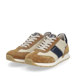 Rieker Sneakers-Men'S Sneaker Low Clay-Beige Nougat-Brown