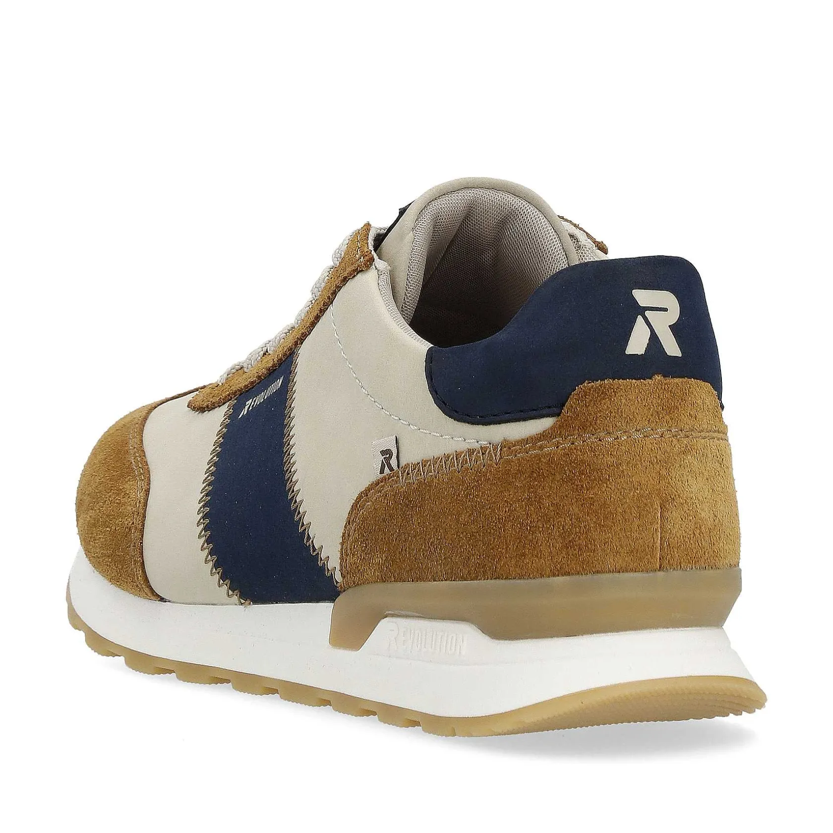 Rieker Sneakers-Men'S Sneaker Low Clay-Beige Nougat-Brown