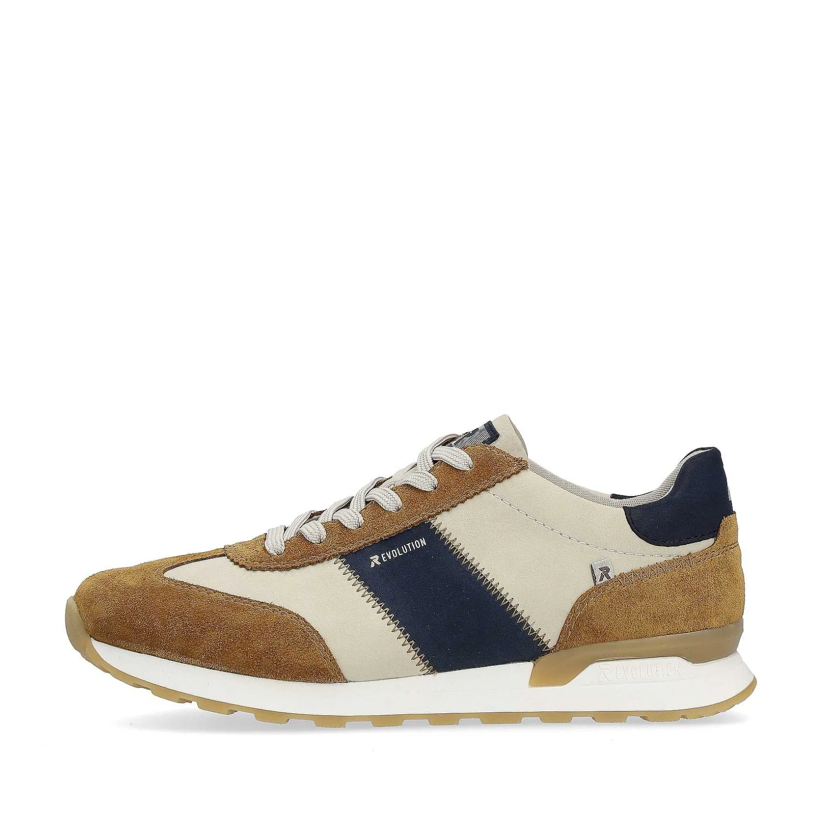 Rieker Sneakers-Men'S Sneaker Low Clay-Beige Nougat-Brown