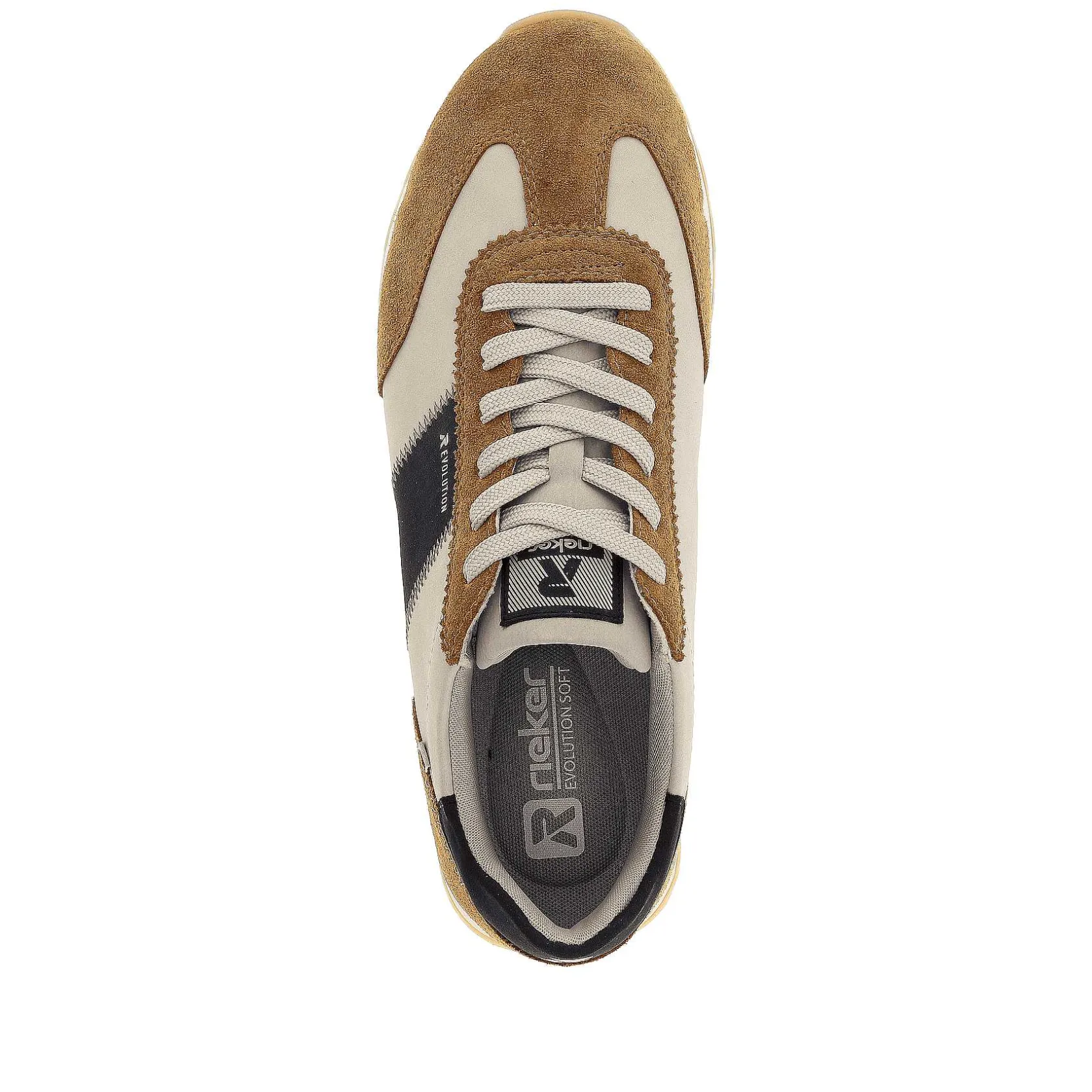 Rieker Sneakers-Men'S Sneaker Low Clay-Beige Nougat-Brown