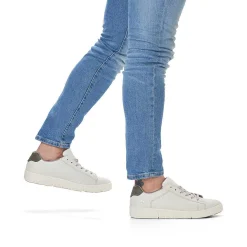 Rieker Sneakers-Men'S Sneaker Low Cream White