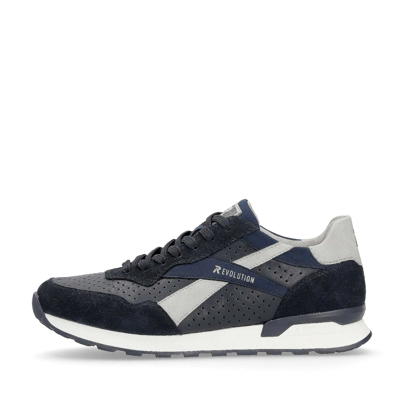Rieker Sneakers-Men'S Sneaker Low Dark-Blue Dusty-Grey