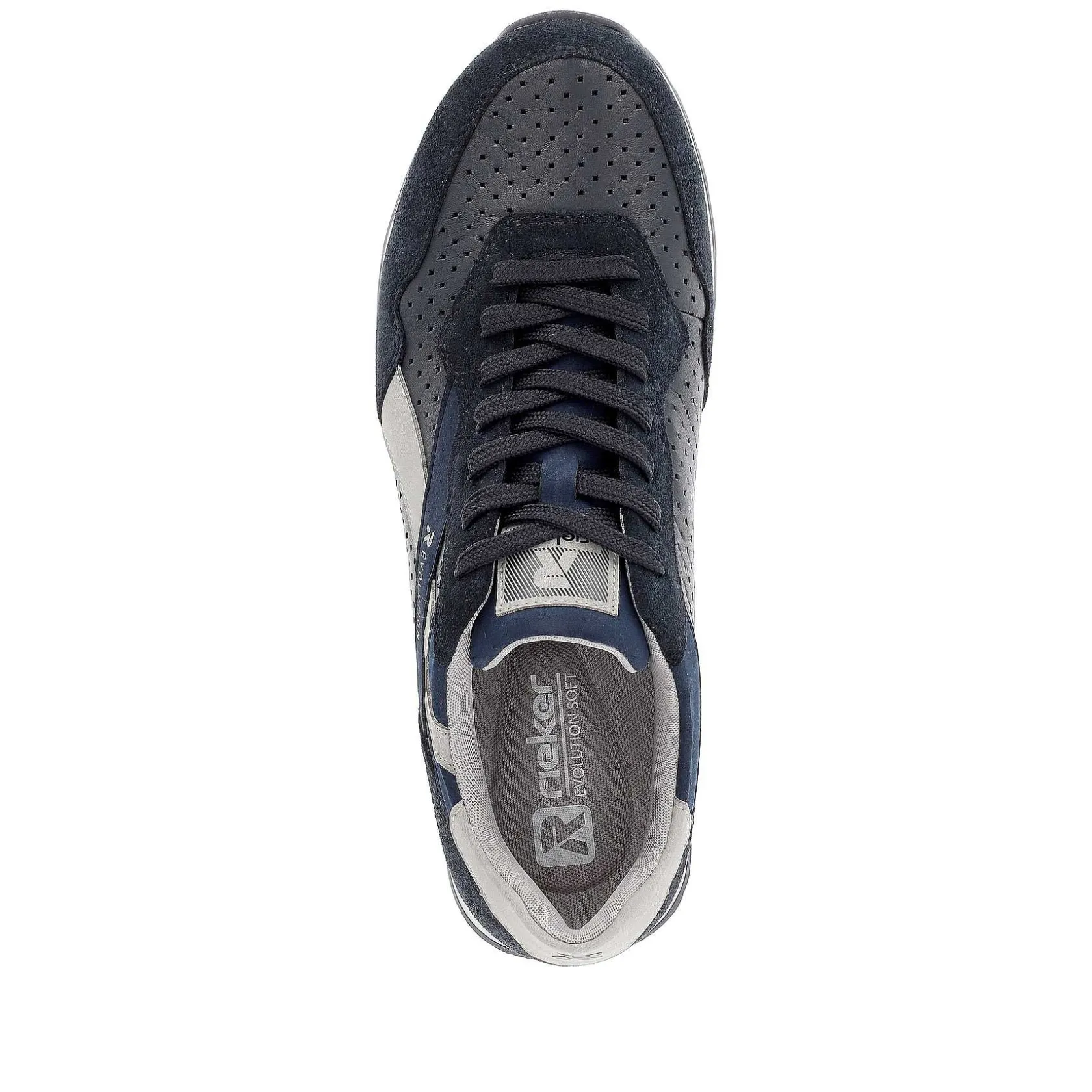 Rieker Sneakers-Men'S Sneaker Low Dark-Blue Dusty-Grey