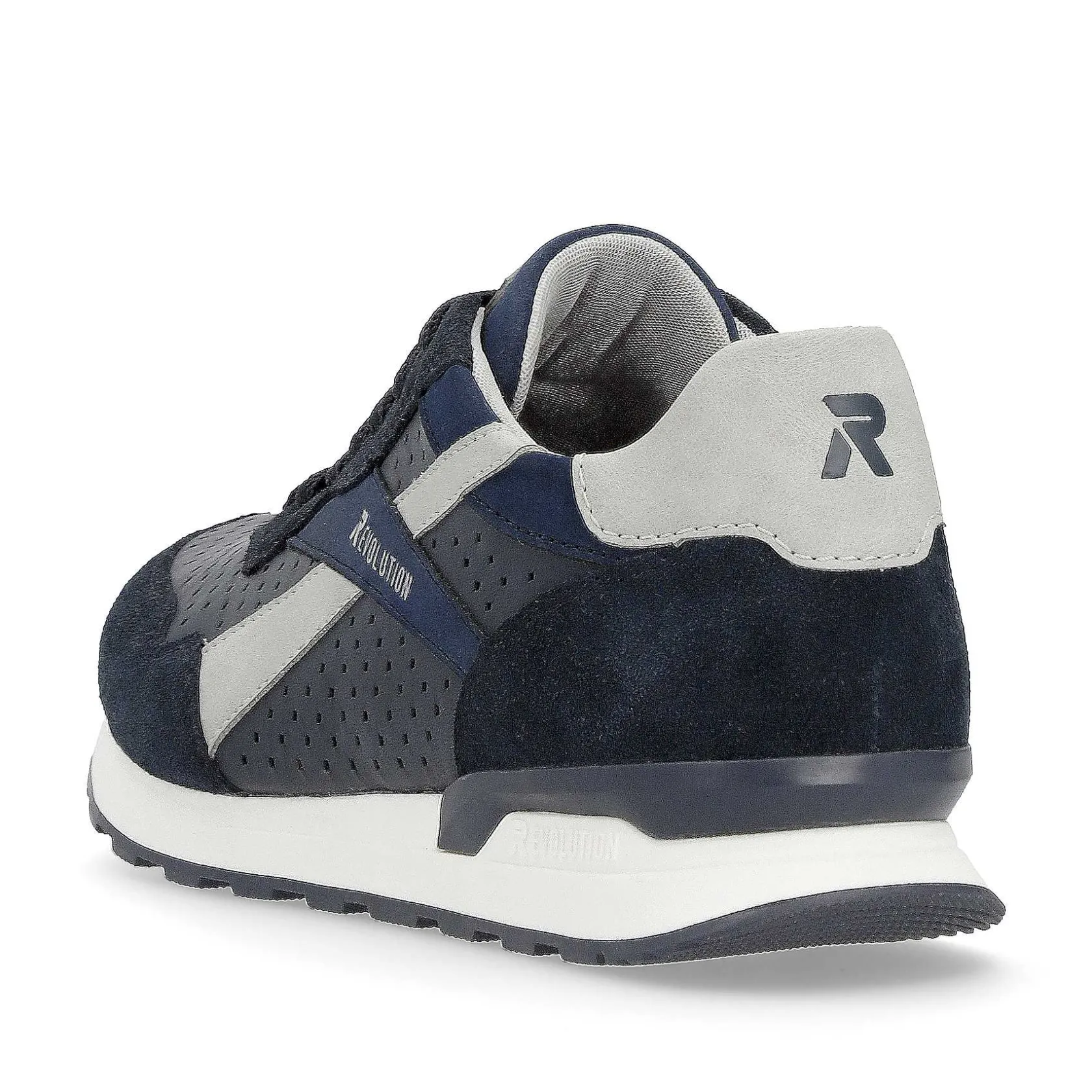 Rieker Sneakers-Men'S Sneaker Low Dark-Blue Dusty-Grey