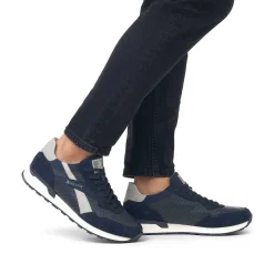 Rieker Sneakers-Men'S Sneaker Low Dark-Blue Dusty-Grey