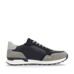 Rieker Sneakers-Men'S Sneaker Low Dark-Blue Graphite-Grey