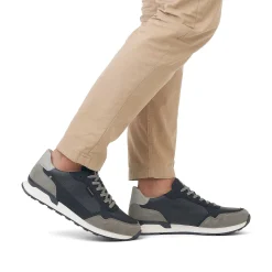 Rieker Sneakers-Men'S Sneaker Low Dark-Blue Graphite-Grey