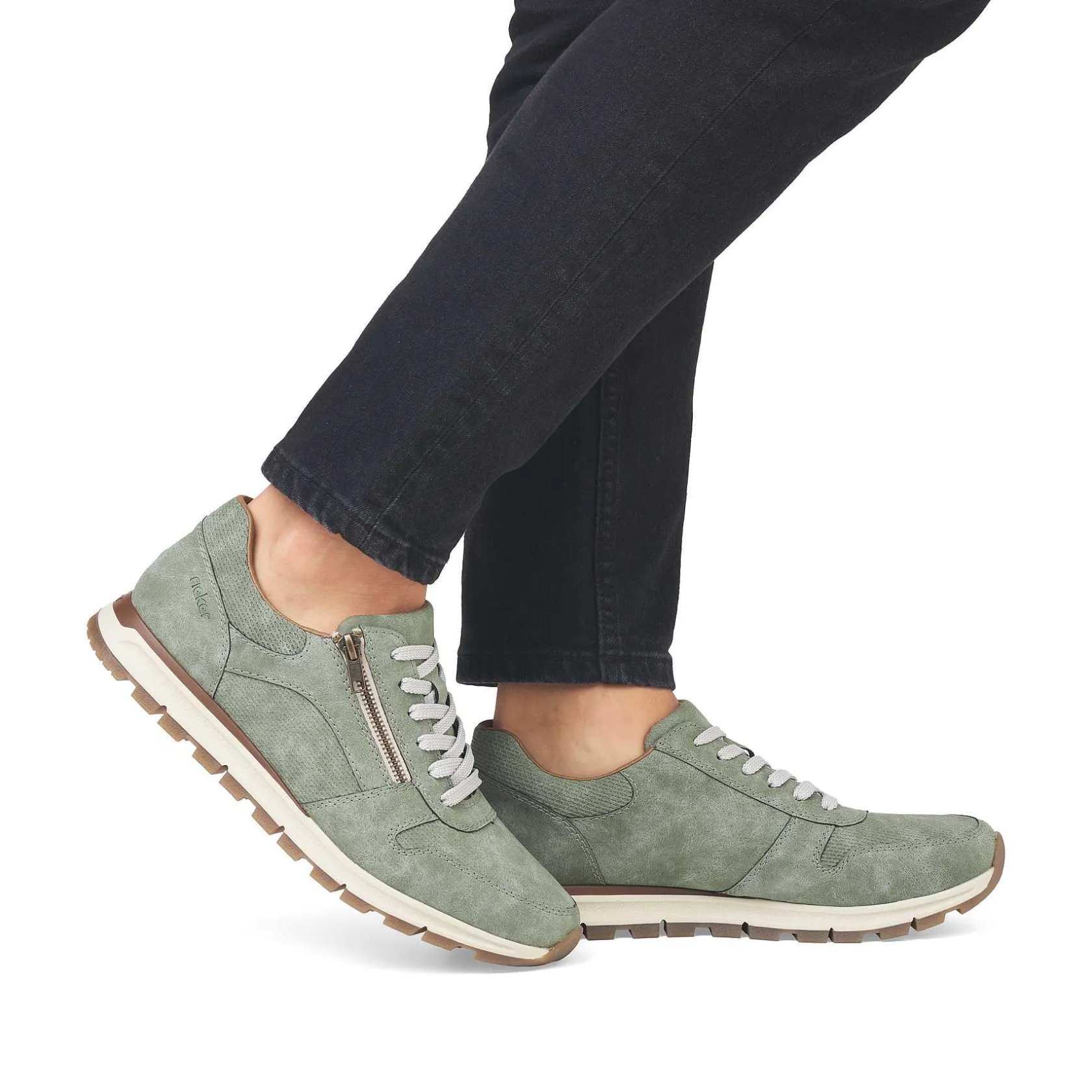 Rieker Sneakers-Men'S Sneaker Low Green Grey