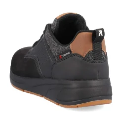 Rieker Sneakers-Men'S Sneaker Low Night-Black Wood-Brown